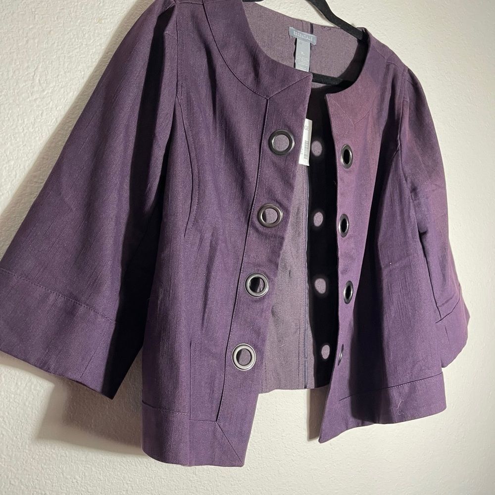 Essentials Jacket Purple NWT - Picture 5 of 7